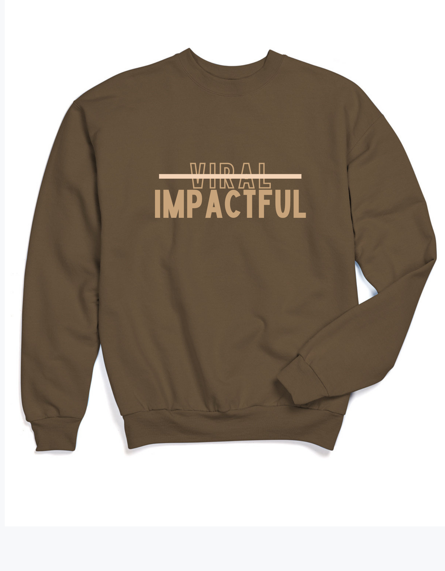 Viral Impactful Pullover - Brown